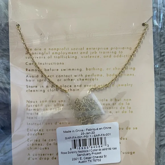 NWT Sanctuary Project Rose Serenity Necklace - Picture 4 of 5